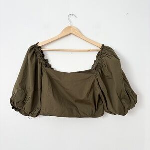 Jason Wu puff sleeve crop top